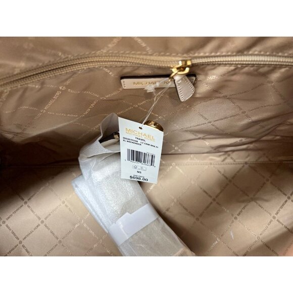 Michael Kors weekender travel bag XL light cream multi new - Picture 8 of 11